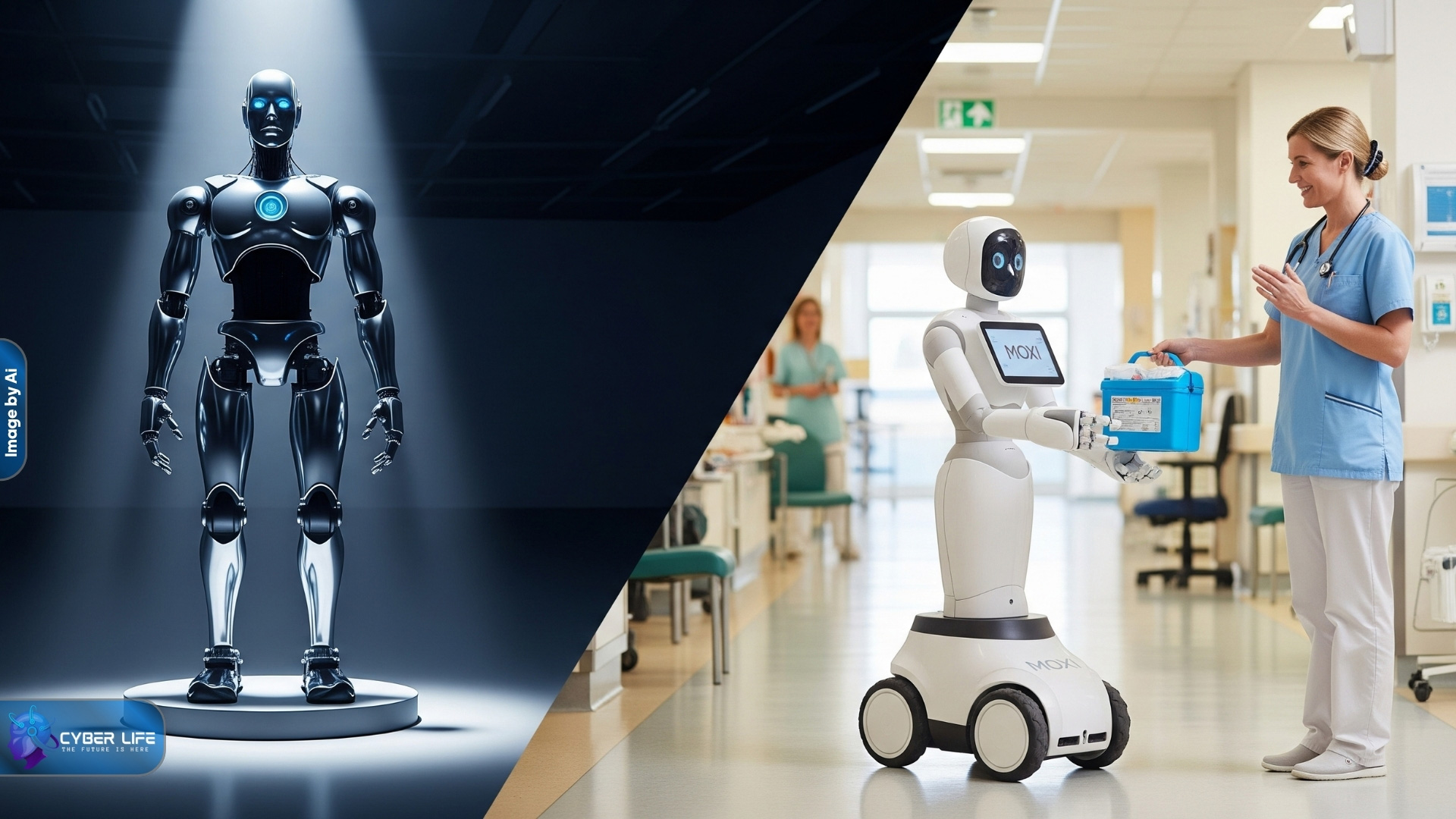 موکسی (Moxi) ربات چرخ‌دار بیمارستانی ساخت شرکت Diligent Robotics