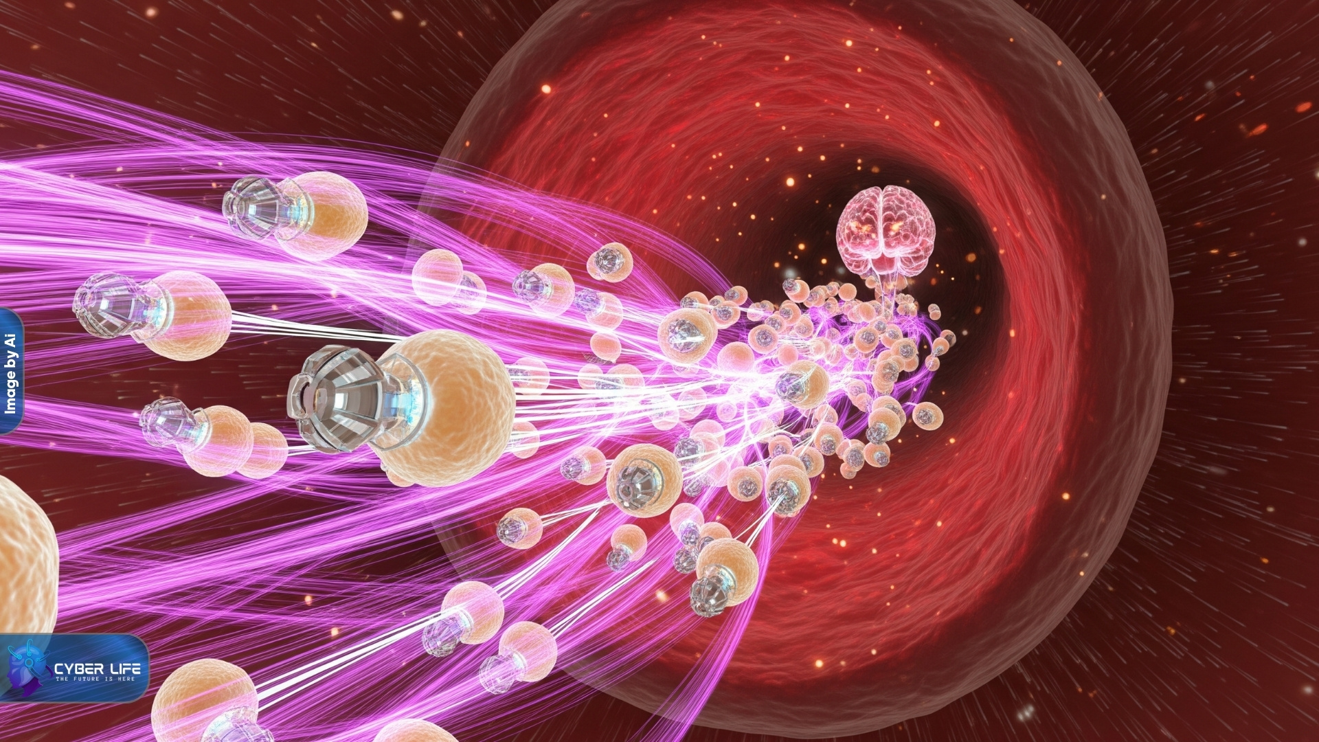تحریک عصبی (نورومدولاسیون) دقیق و بی‌سیم در عمق مغز با استفاده از فرستنده خارجی.