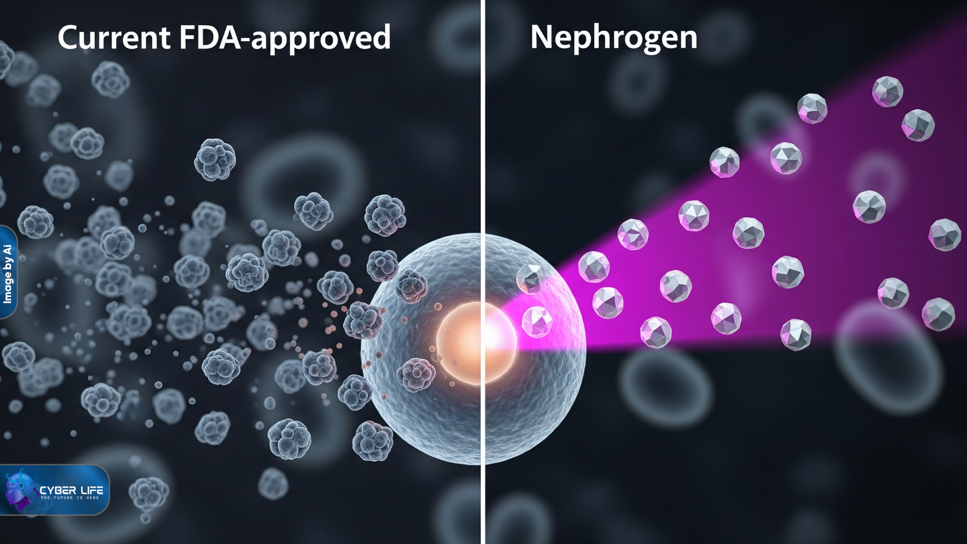 تحلیل چالش تحویل دارو در ژندرمانی و نقش Nephrogen در حل این مشکل ساختاری.