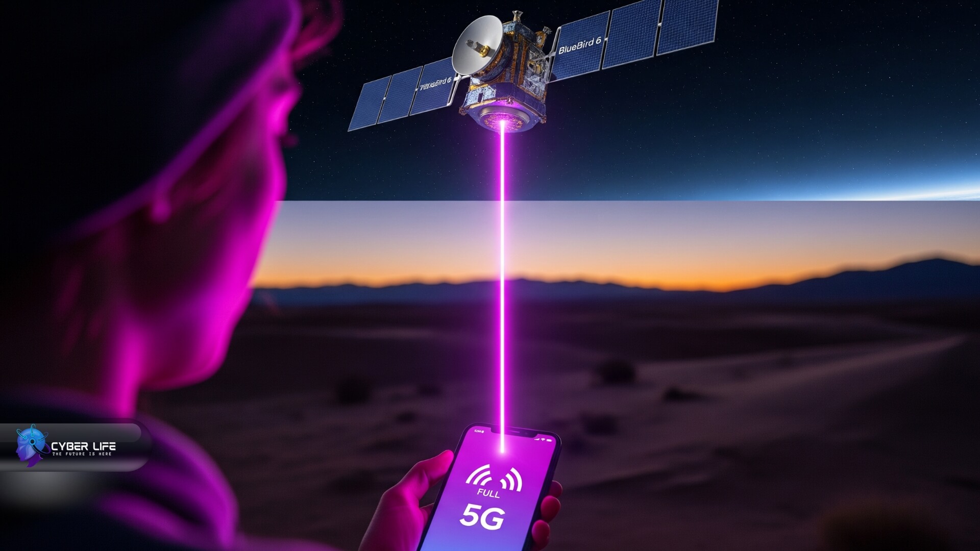 اینفوگرافیک نحوه اتصال مستقیم گوشی‌های ۵G به ماهواره بدون نیاز به سخت‌افزار اضافه