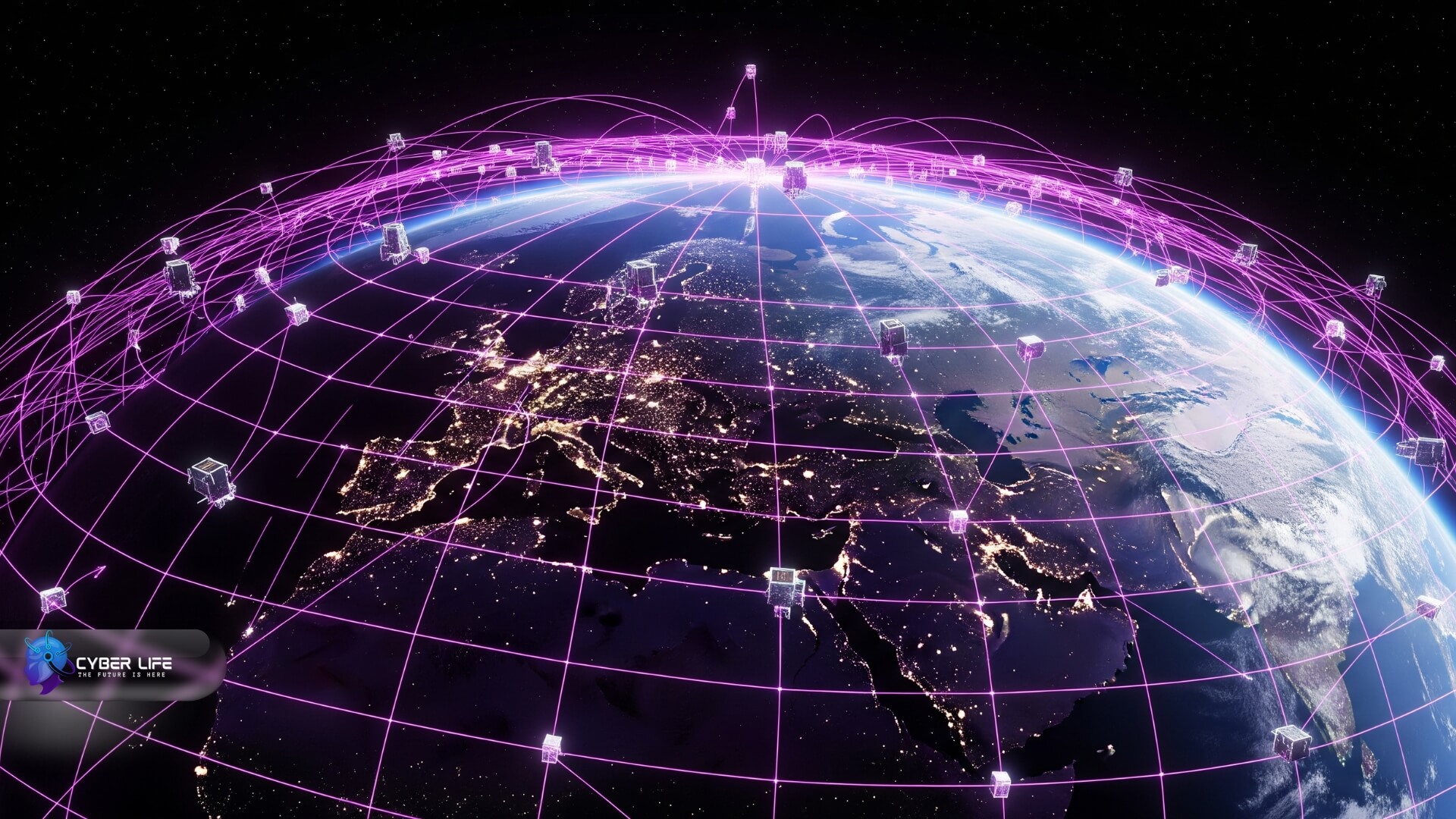 ماهواره BlueBird 6 شرکت AST SpaceMobile در حال باز شدن آرایه‌های خورشیدی در مدار زمینماهواره BlueBird 6 شرکت AST SpaceMobile در حال باز شدن آرایه‌های خورشیدی در مدار زمین