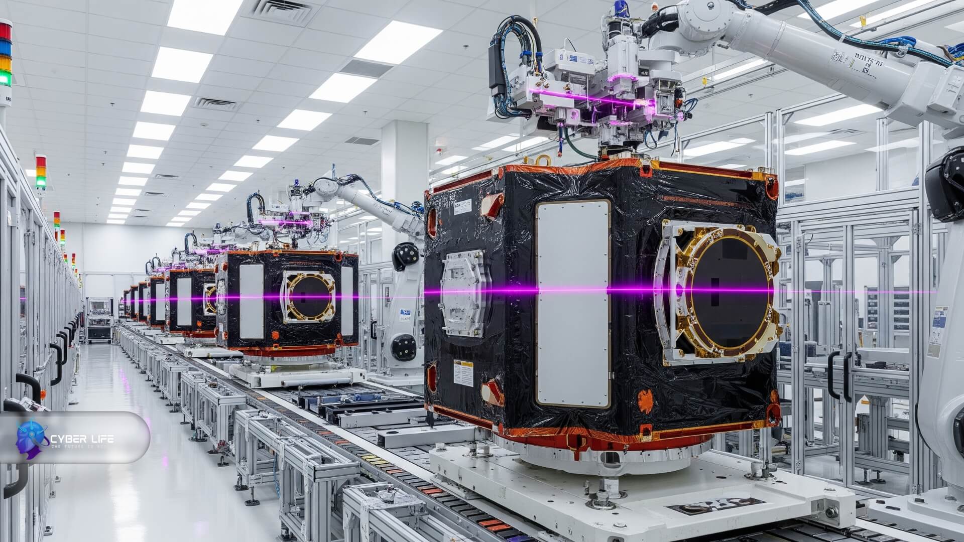 آرم شرکت‌های همکار AST SpaceMobile از جمله گوگل، وودافون و AT&T