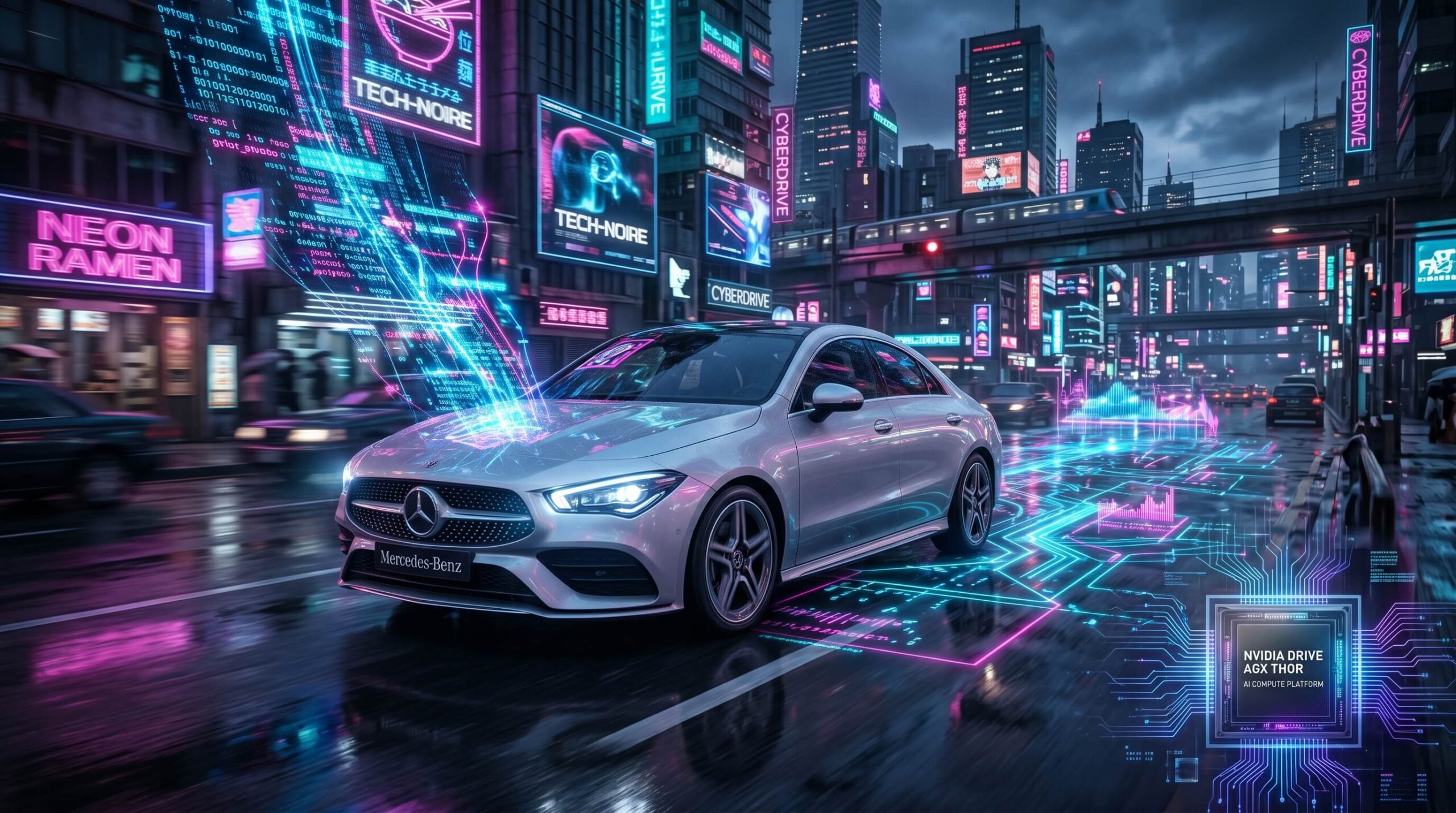 سیستم خودران مرسدس بنز CLA مدل ۲۰۲۶ مجهز به پلتفرم Drive AV انویدیا