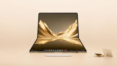لپ‌تاپ تاشوی MateBook Fold 2026 هواوی با نمایشگر ۱۸ اینچی Tandem OLED