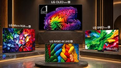 تلویزیون هوشمند ۱۱۵ اینچی ال‌جی مدل QNED evo مجهز به فناوری Mini LED در سال ۲۰۲۶