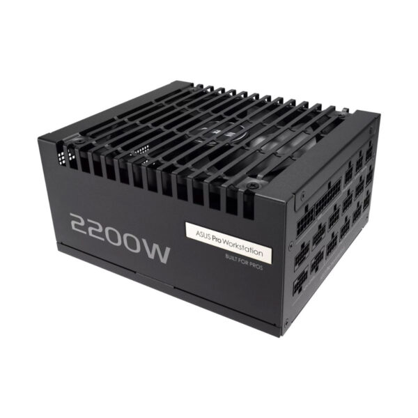 ابعاد فشرده ۱۷۵ میلی متری پاور ایسوس Pro WS 2200W درون کیس