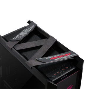 پنل‌های شیشه‌ای حرارت‌دیده دودی دوتایی کیس ASUS ROG Strix Helios GX601