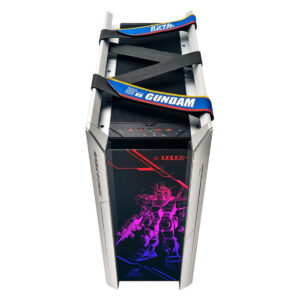 کاور مدیریت کابل شفاف و دودی پشت کیس ASUS ROG Strix Helios برای مخفی‌سازی سیم‌کشی