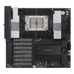اسلات های هفت گانه فیزیکی PCIe 5.0 x16 روی مادربرد ایسوس WRX90E SAGE