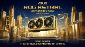خرید امن کارت گرافیک ایسوس ROG Astral GeForce RTX 5090 Dhahab OC Edition 32GB GDDR7