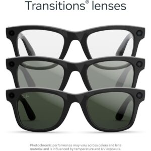 عینک هوشمند ری بن مدل Ray-Ban Meta Wayfarer (Gen 2) Frame Matte Black Lens Gradient Graphite