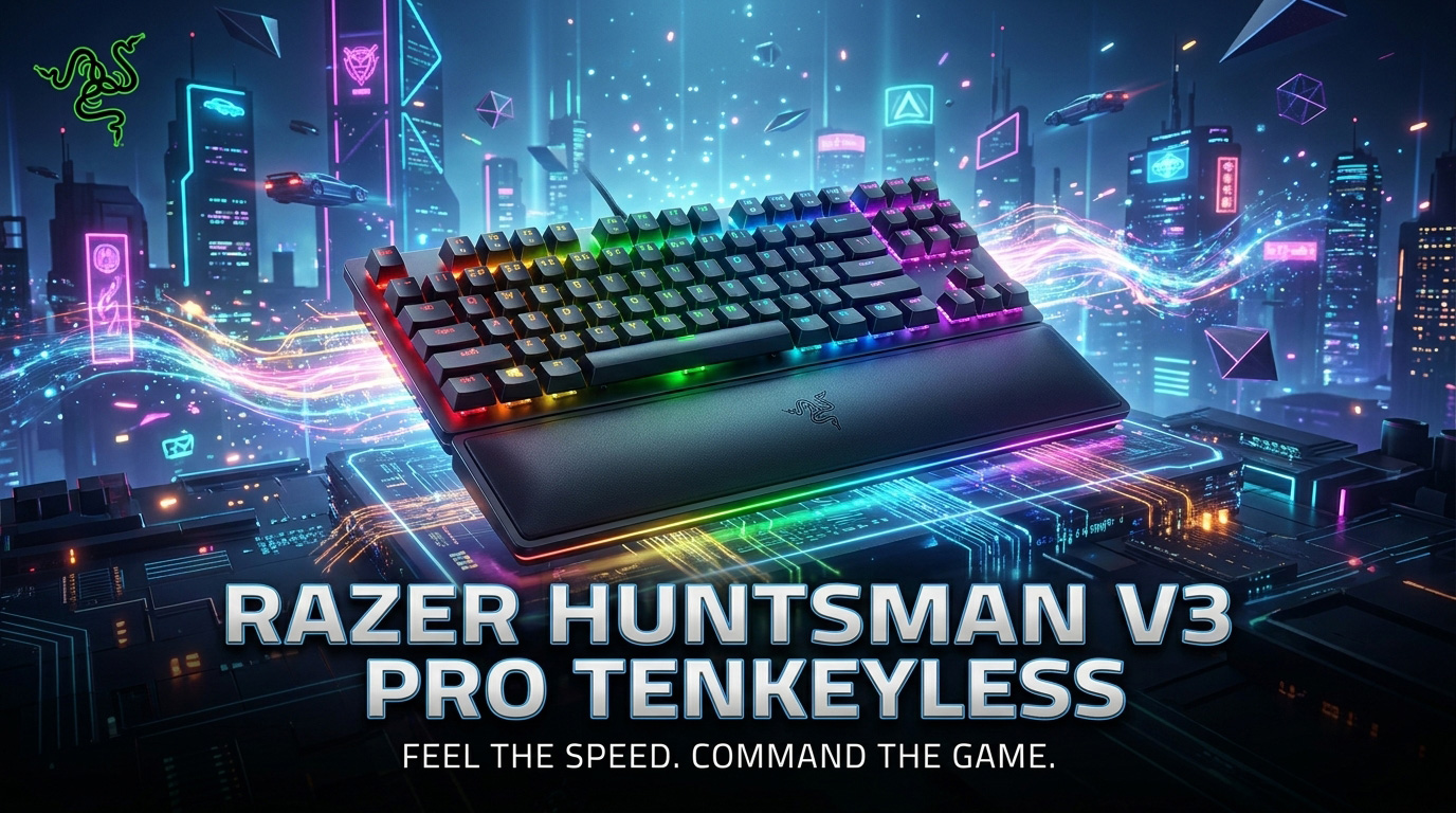 خرید و قیمت کیبورد ریزر Huntsman V3 Pro Tenkeyless