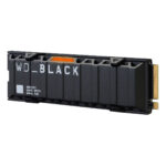 نمای روبرو اس اس دی وسترن دیجیتال Black SN850X ظرفیت 8 ترابایت با هیت سینک