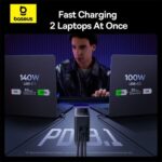 خرید هاب شارژر 5 پورت بیسوس Baseus P10163901113 Simultaneous Charging CCGAN240CE توان 240 وات