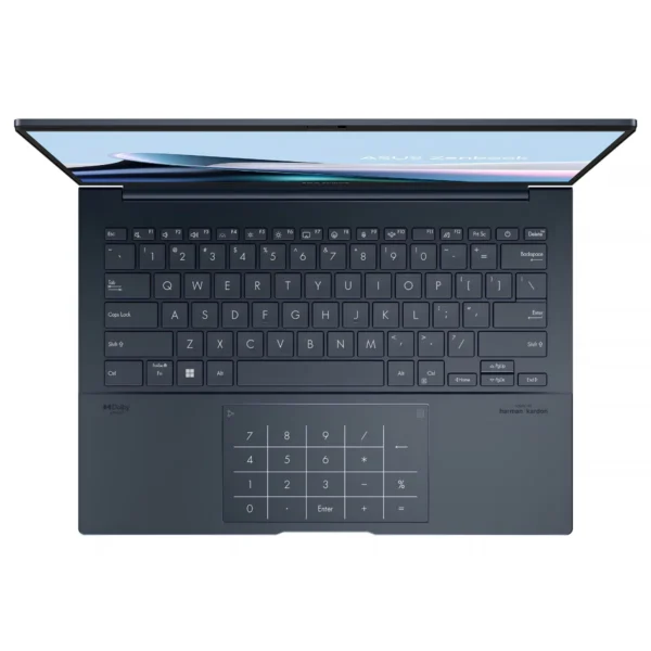 زاویه روبرو و کیبورد اولترابوک ASUS Zenbook 14 OLED