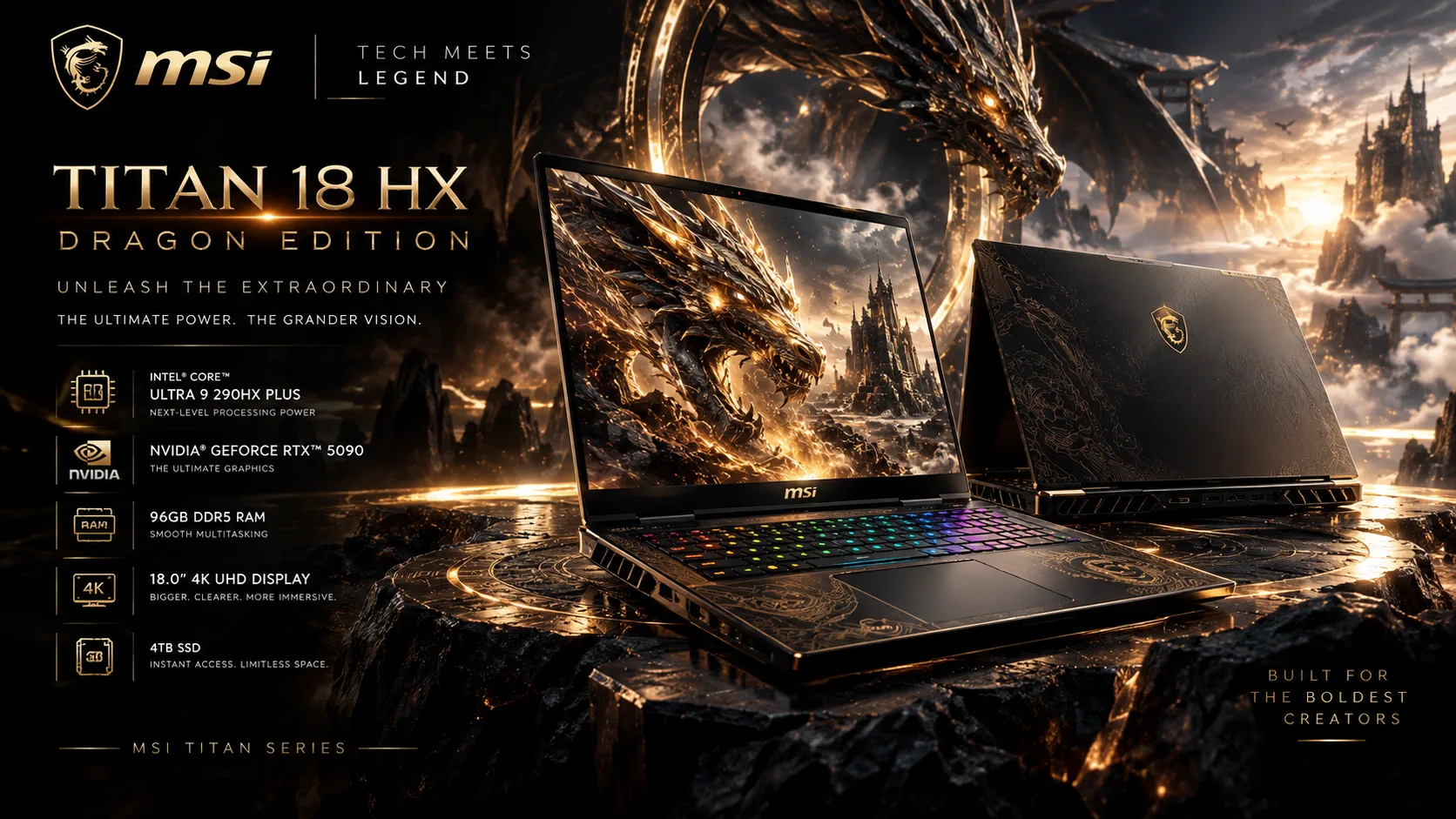 بهترین لپ تاپ گیمینگ جهان سری MSI Titan 18 HX