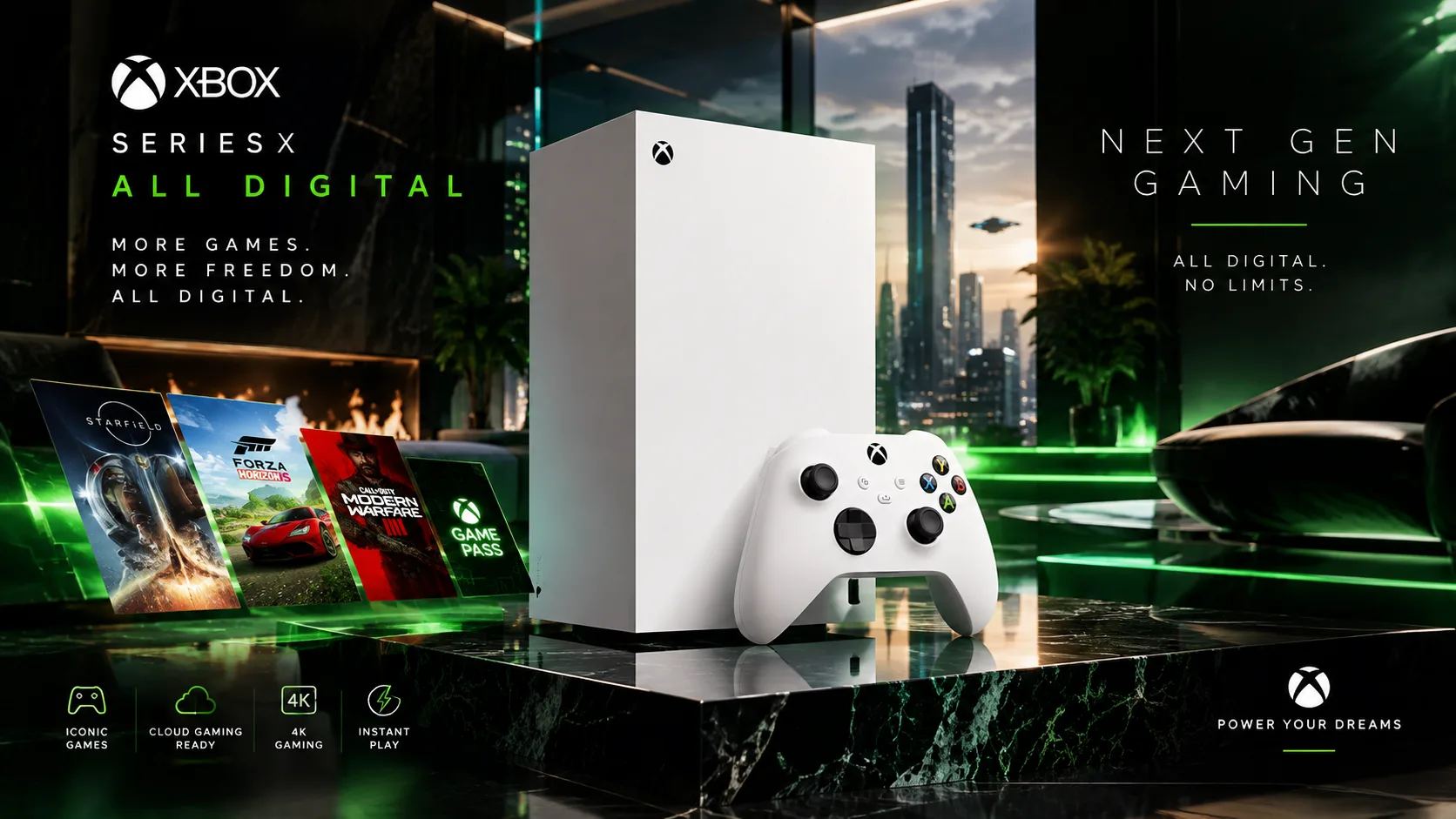 خرید اینترنتی کنسول Xbox Series X All Digital اصلی